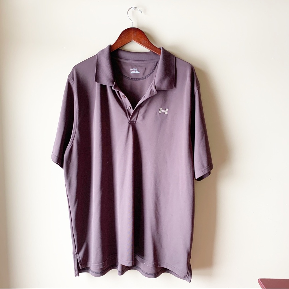 Brown Under Armour Polo
